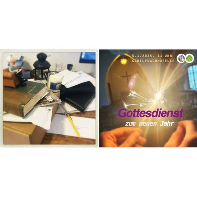 Gottesdienst Einladung Collage