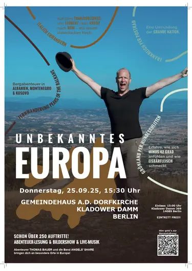Plakat für Lesung Unbekanntes Europa