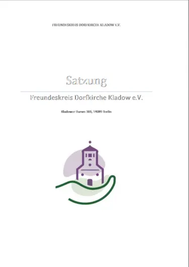 Satzung Freundeskreis