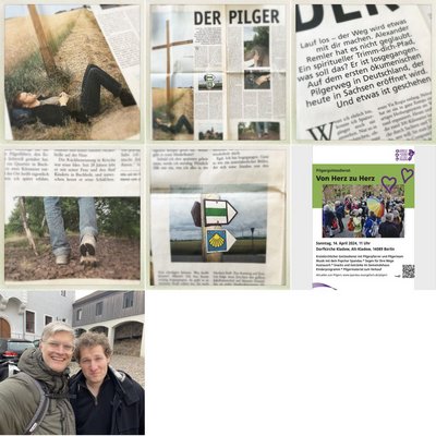 Zeitungsartikel zum Pilgern